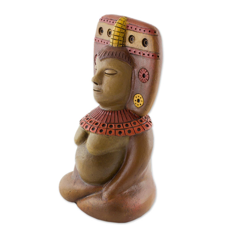 Novica Goddess Of Fertility Ceramic Sculpture Perigold